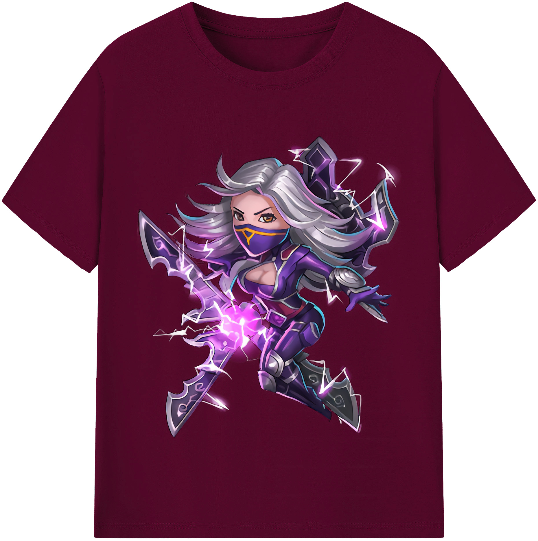 （画像用） リーグ・オブ・レジェンド League of Legends LOL レディースカジュアルプリントTシャツ（綿100％）